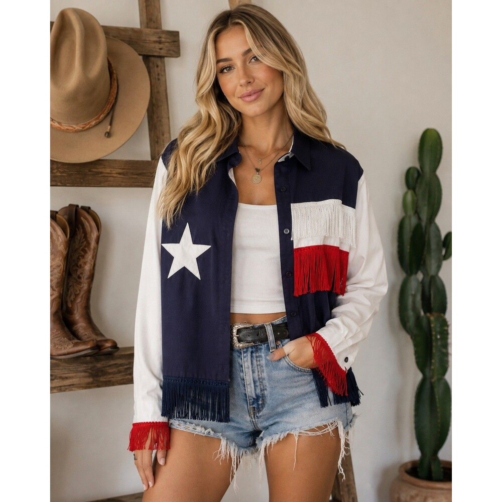 “Choosing Texas” Inspired Panhandle Fringe Western Jacket
